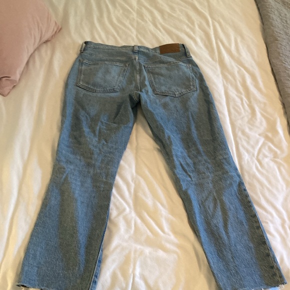 Madewell perfect vintage raw hem straight leg jean size 27 petite - Picture 2 of 5
